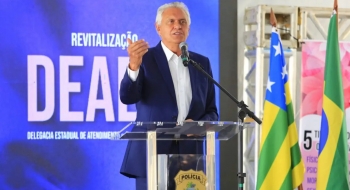 Caiado inaugura ampliação da Delegacia da Mulher